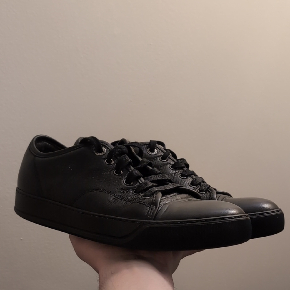 Lanvin Men's Black Leather Sneakers